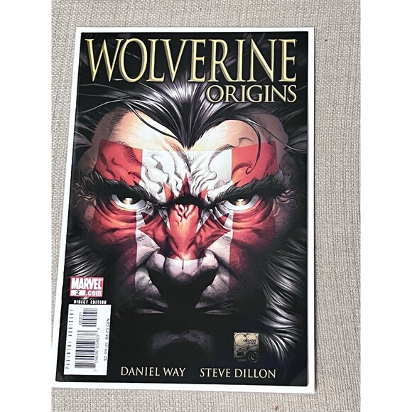 Wolverine Origins # 2 Canadian Flag Variant Joe Quesada Cover 2006 Comic Book - Picture 1 of 14